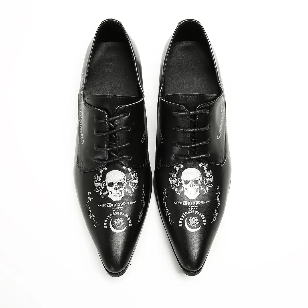 AOMISHOES™  Pittura Punk Metal Tip Shoes 9160