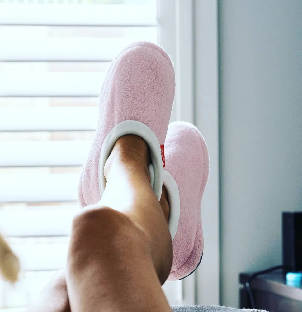 ARCHLINE Orthotic Slippers Closed Scuffs Pain Relief Moccasins - Pink - EUR 42