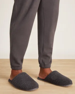 Barefoot Dreams CozyChic Ribbed Slipper in Carbon