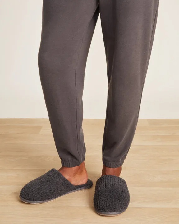 Barefoot Dreams CozyChic Ribbed Slipper in Carbon