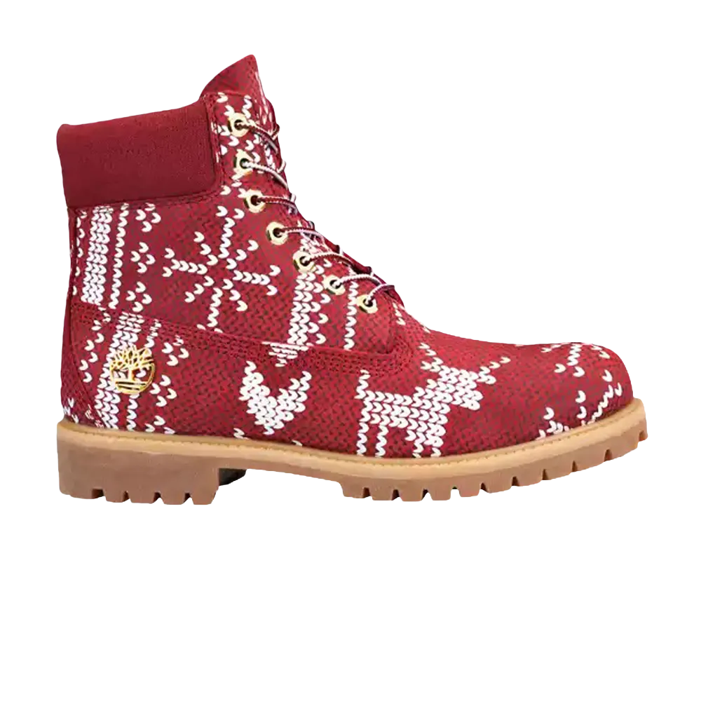 Boots 6 Inch Premium Timberland, red