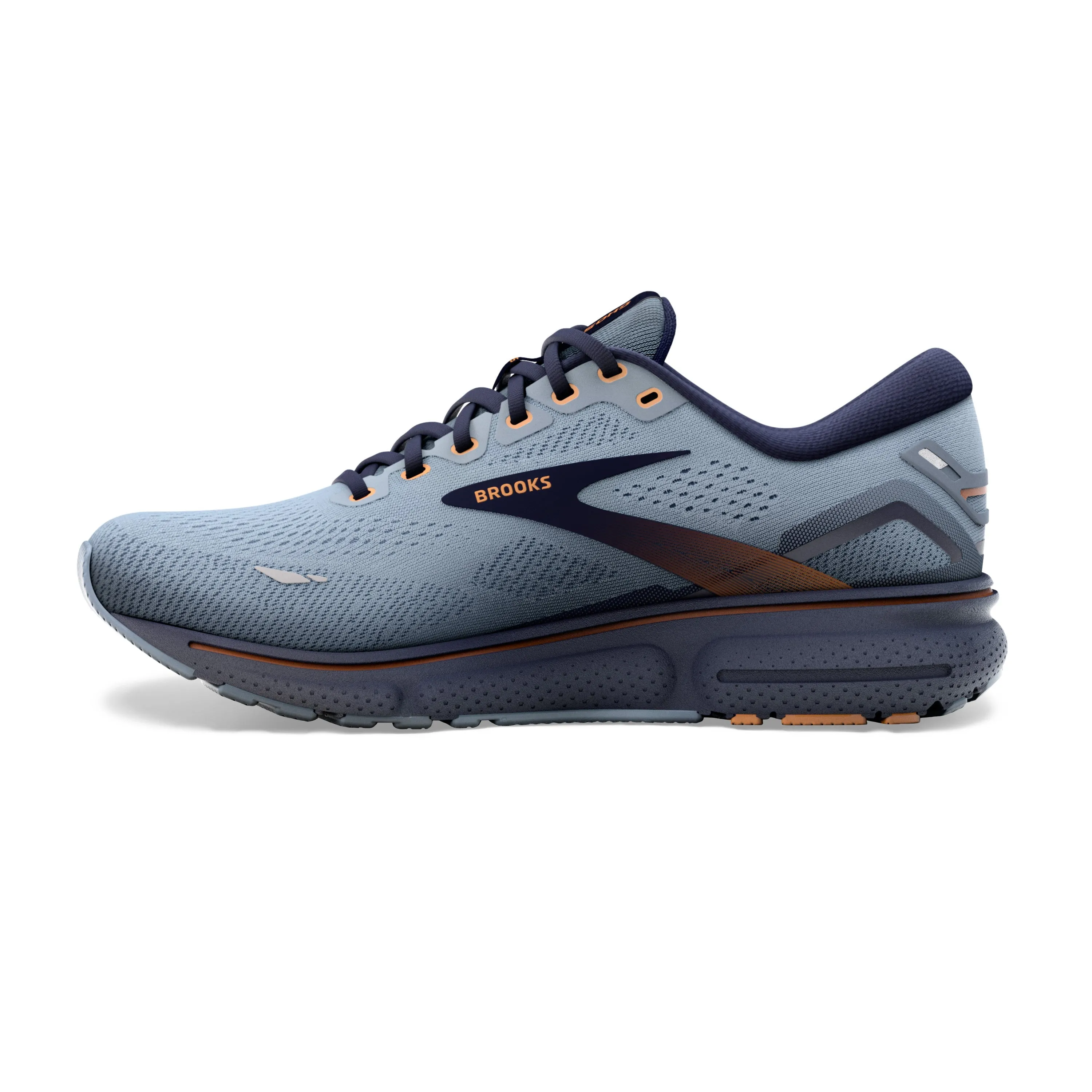 Brooks Mens Ghost 15 Wide - Flinstone/Peacoat/Oak (1103932E025)