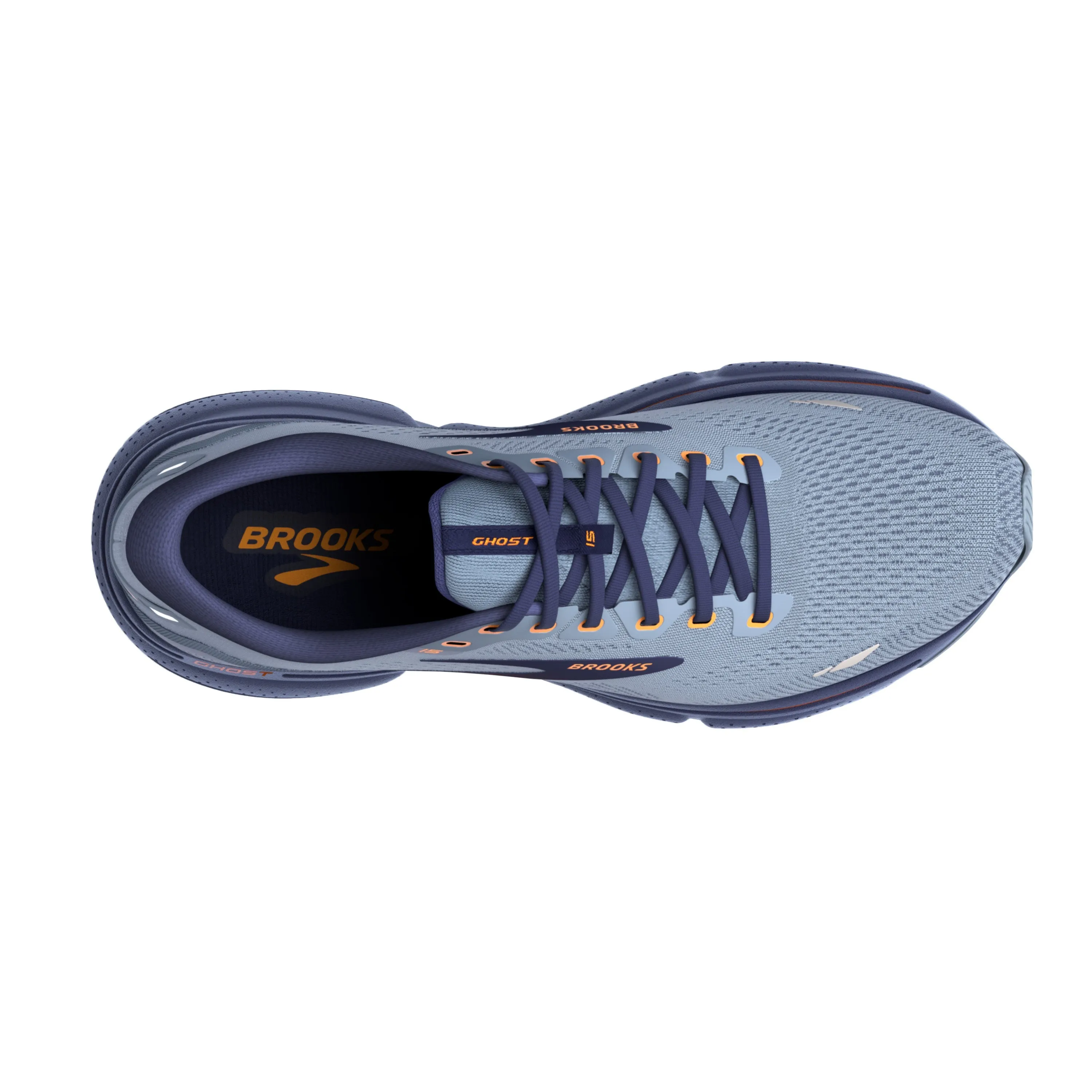 Brooks Mens Ghost 15 Wide - Flinstone/Peacoat/Oak (1103932E025)