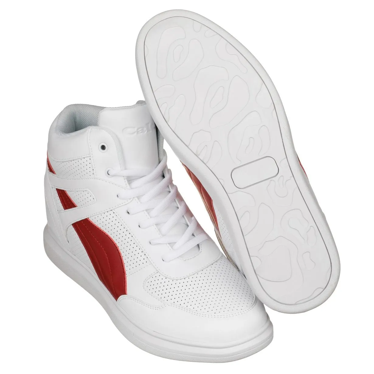 CALTO - H71902 - 3.8 Inches Taller (White/Red)