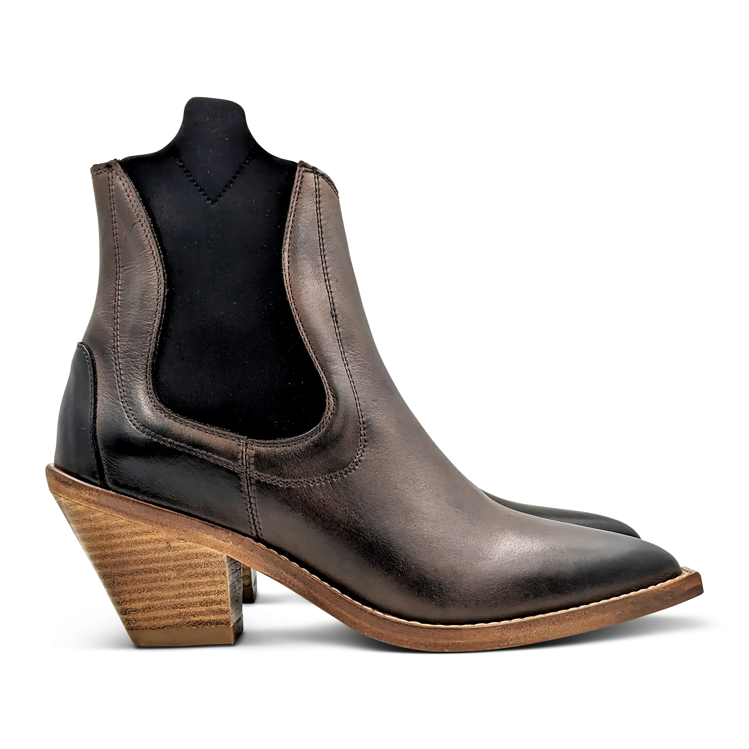 Chelsea Cowboy Boot in Chocolate Brown