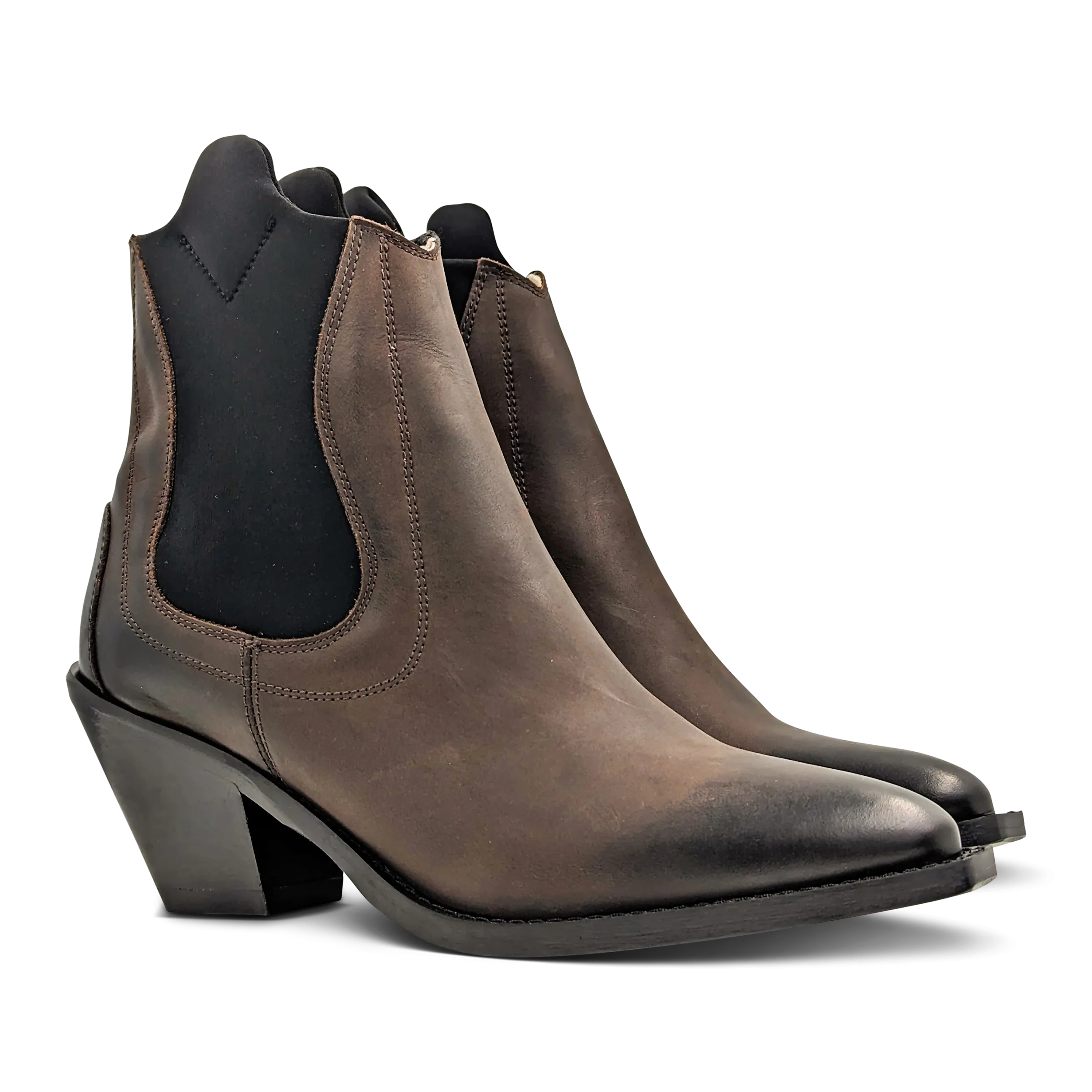 Chelsea Cowboy Boot in Dark Brown