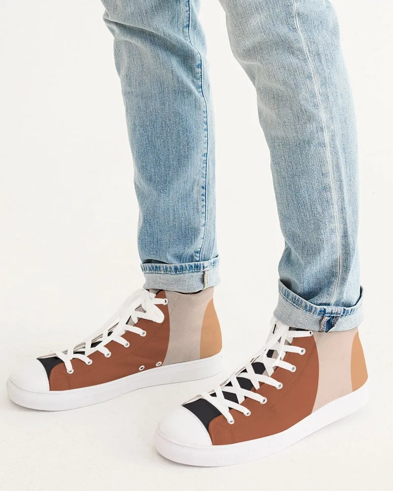 Color Bobbles Men's Hightop Canvas Shoe