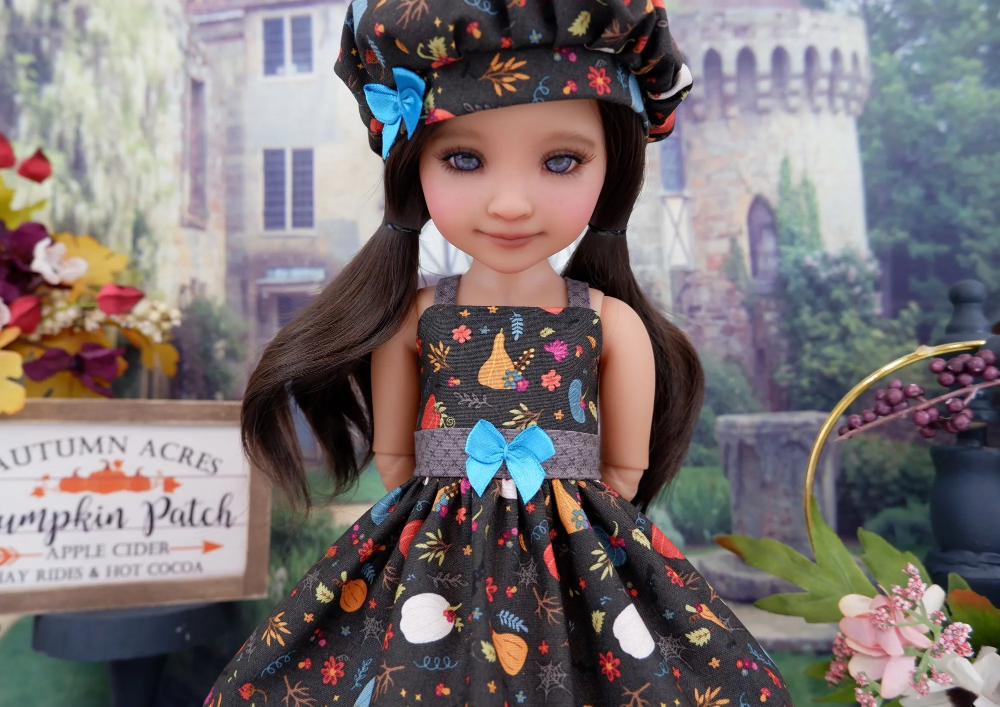 Colorful Harvest - dress with loafers for Ruby Red Fashion Friends doll