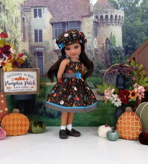 Colorful Harvest - dress with loafers for Ruby Red Fashion Friends doll