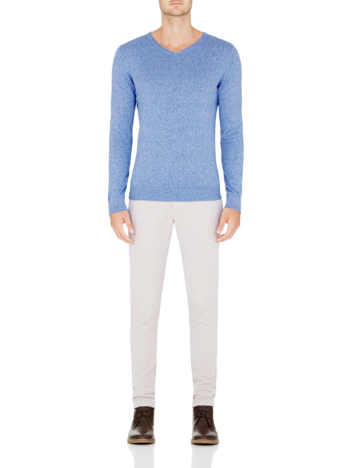 Cotton V-Neck Knit