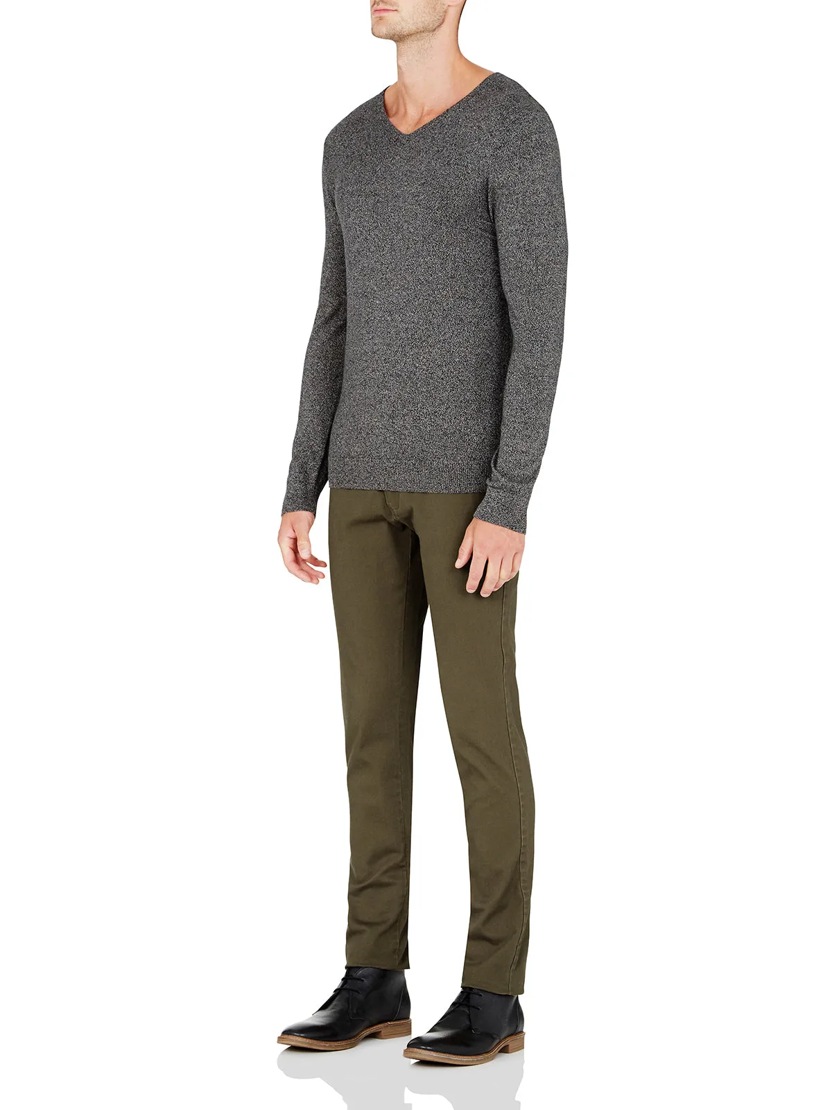 Cotton V-Neck Knit