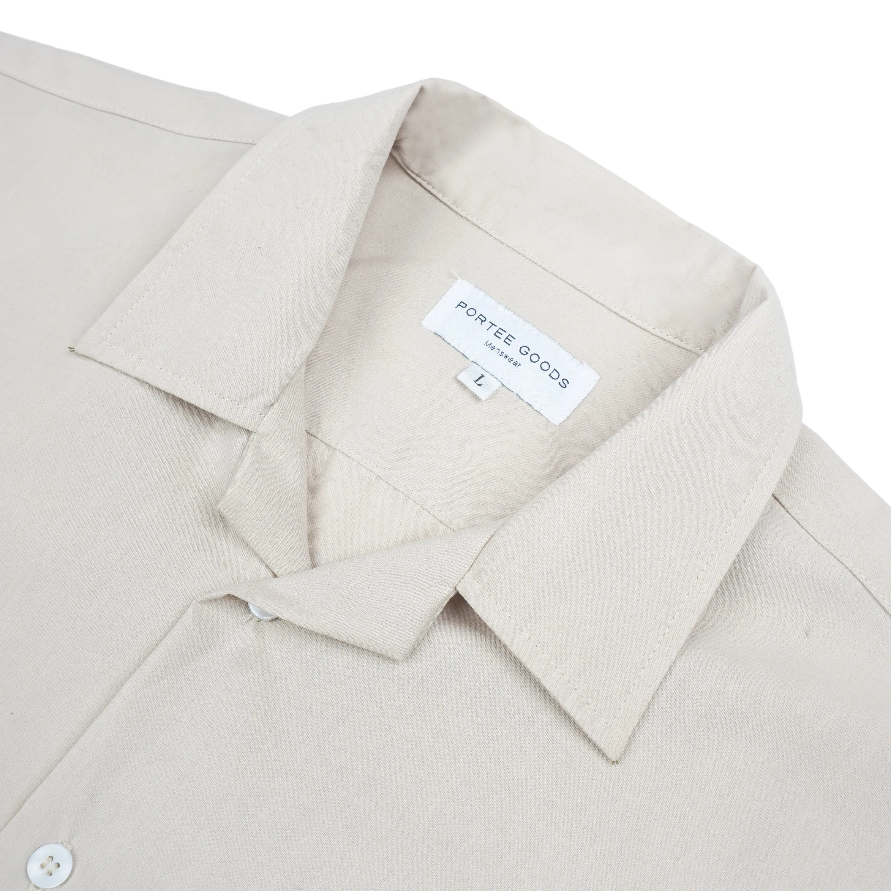Cuban Collar Shirt Creme