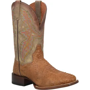 Dan Post Mens Tan Dry Gulch 11in Cowboy Boots Snake