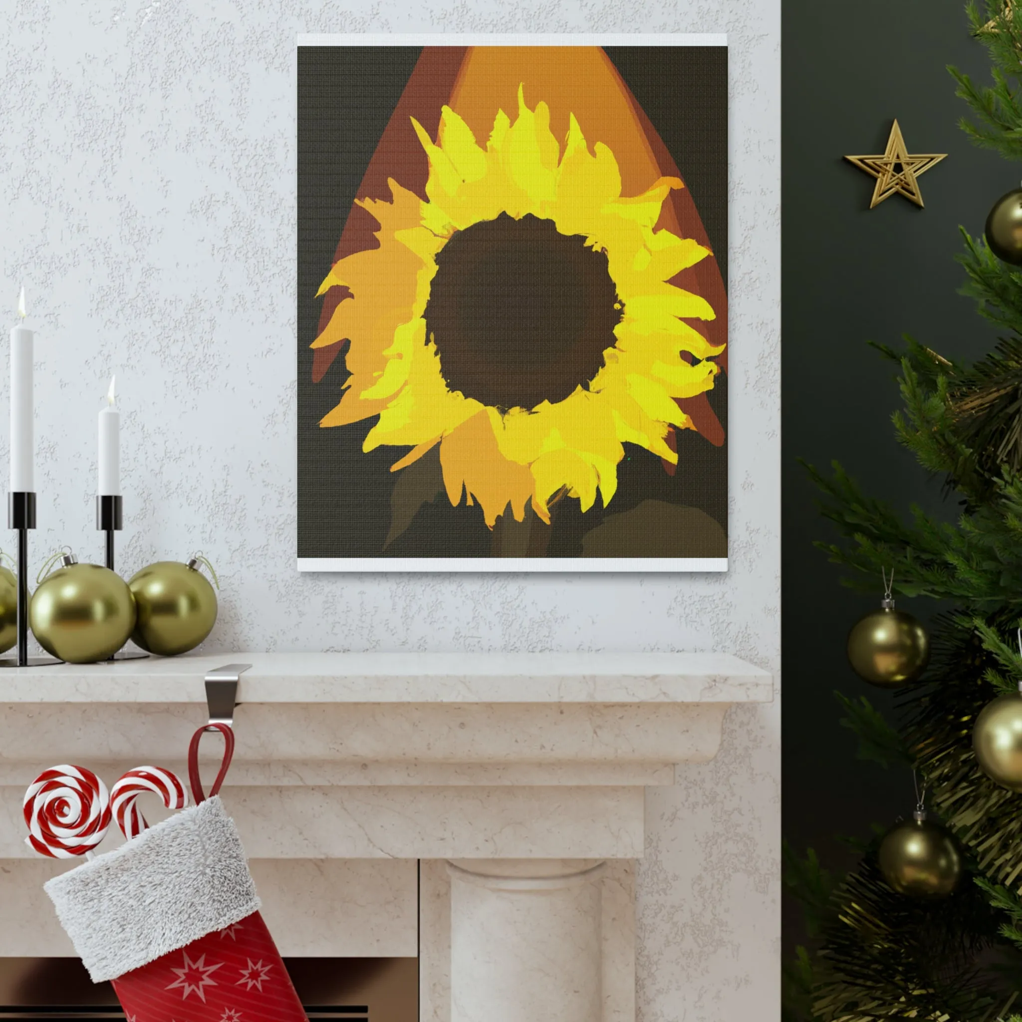 Divine Sun Petal. - Canvas