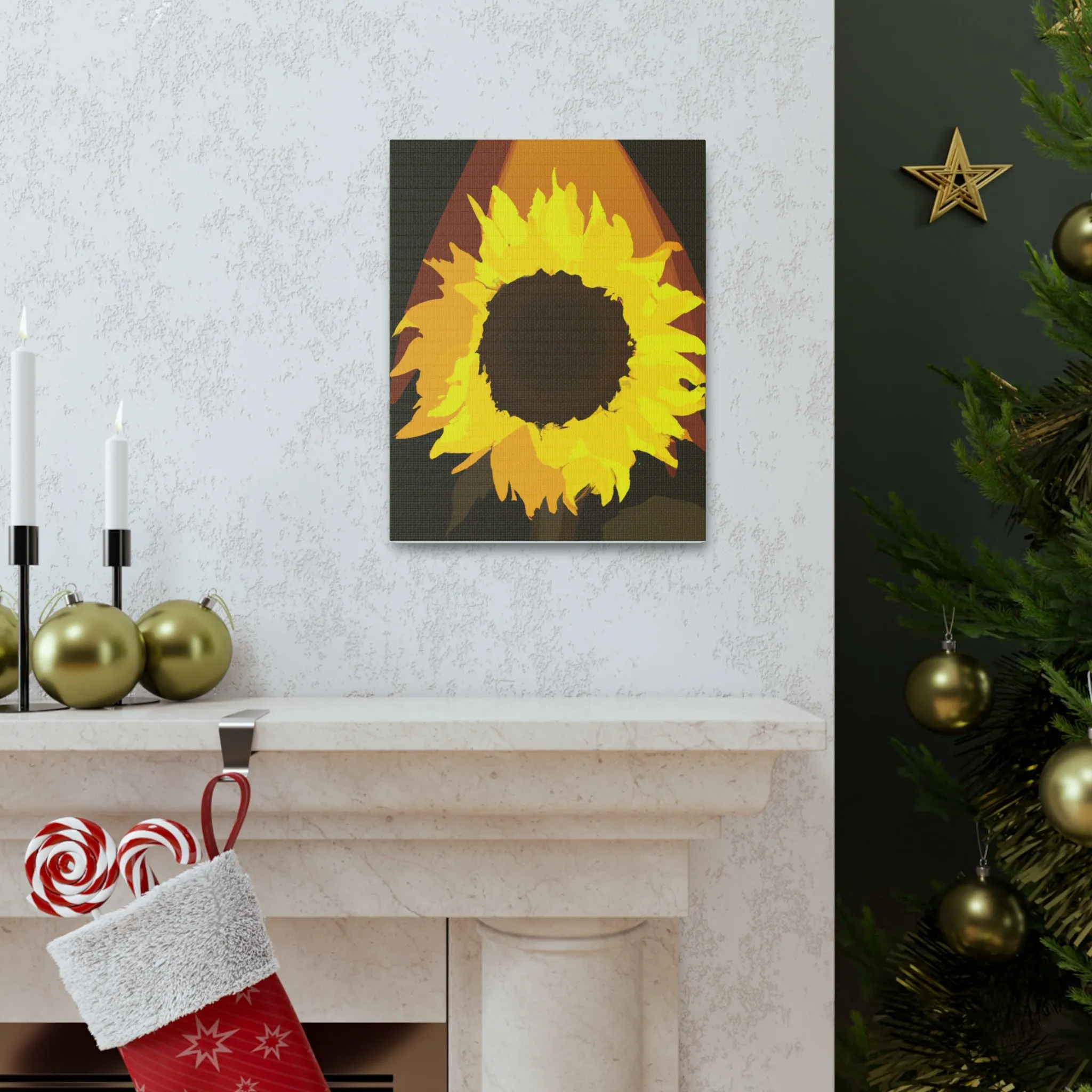 Divine Sun Petal. - Canvas