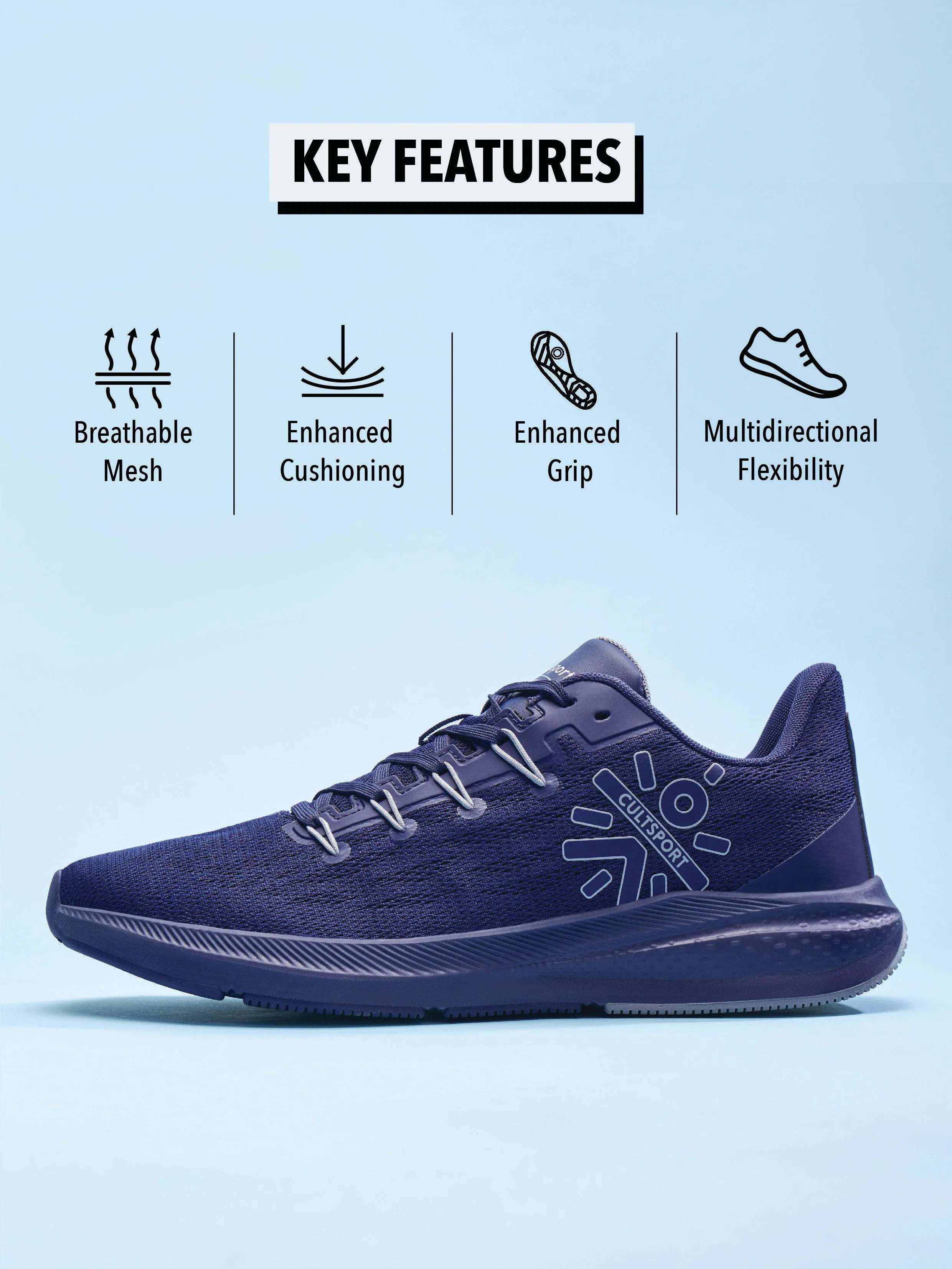 Firebird Men Running Shoes - Sapphire Blue