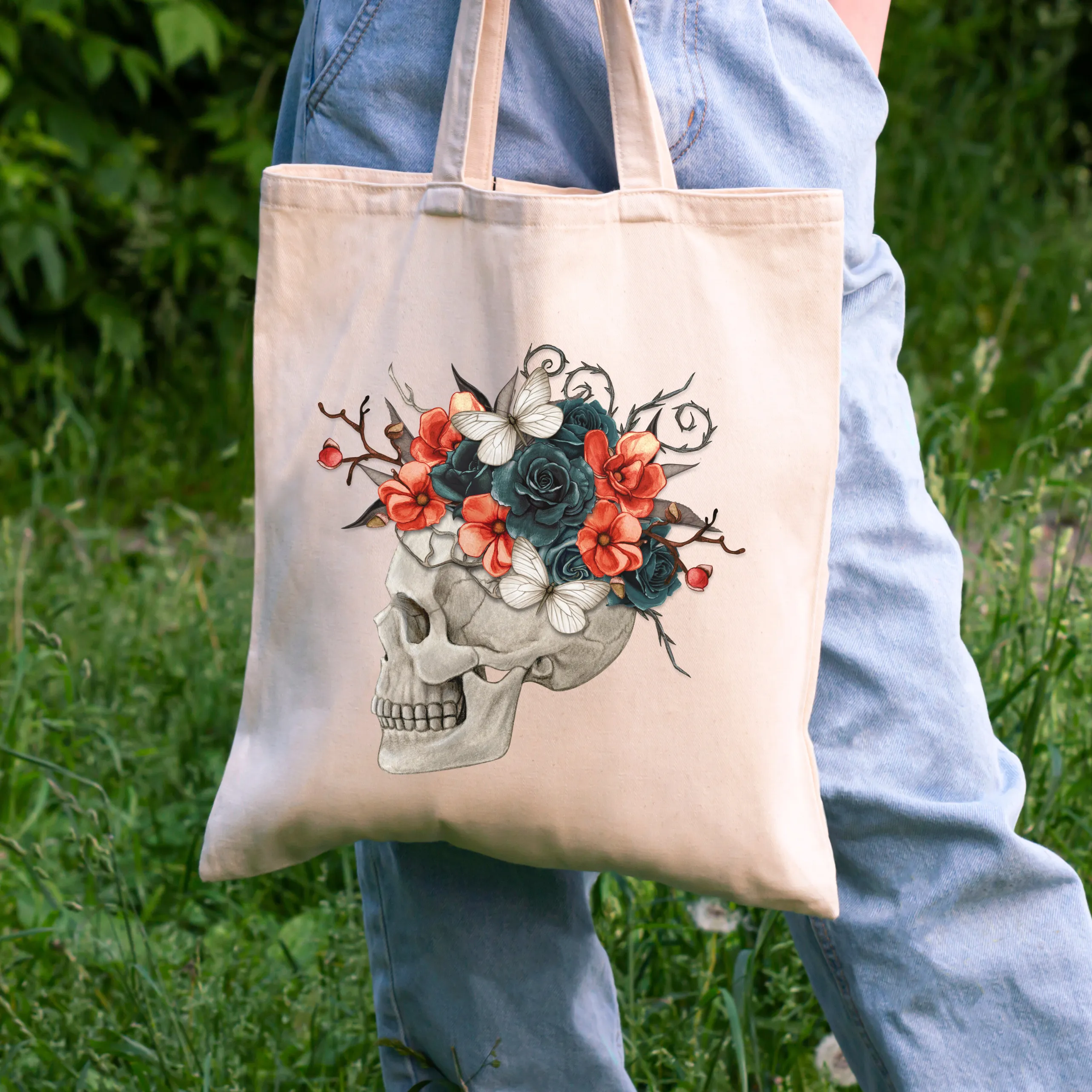 Flora Tote Bag - 15" H x 15" W