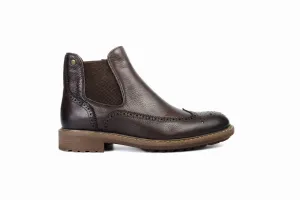FOOT FEDERATION CHELSEA WINGTIP MENS BOOT BROWN