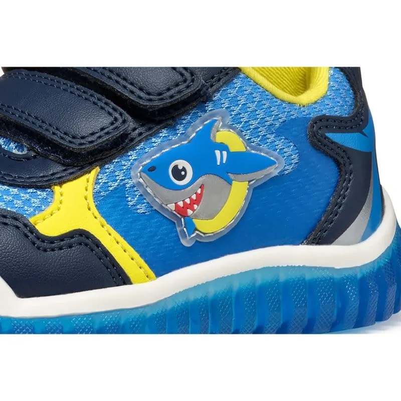 Geox Infants Navy Lightyloo Shoes With Lights B555ZA