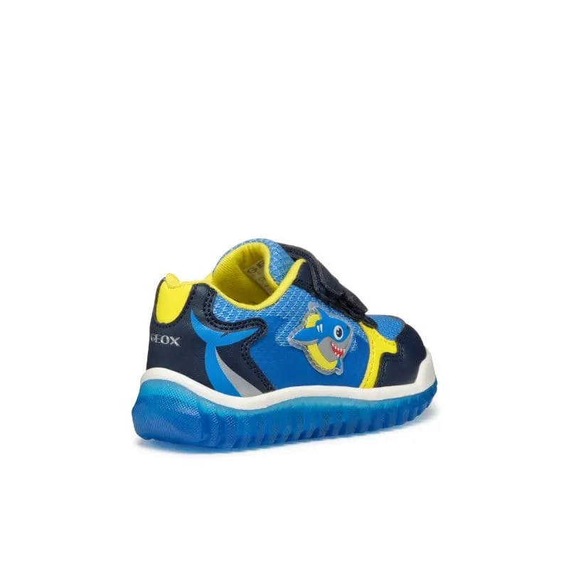 Geox Infants Navy Lightyloo Shoes With Lights B555ZA