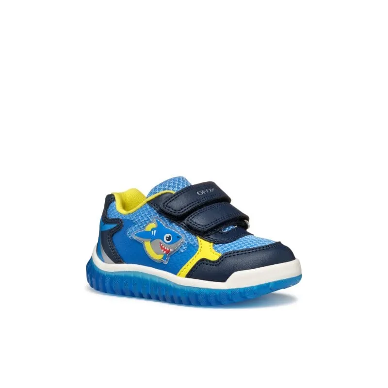 Geox Infants Navy Lightyloo Shoes With Lights B555ZA