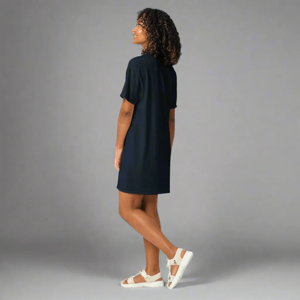 Gothic Library Cat Oversized T-shirt Dress 2XS-6XL