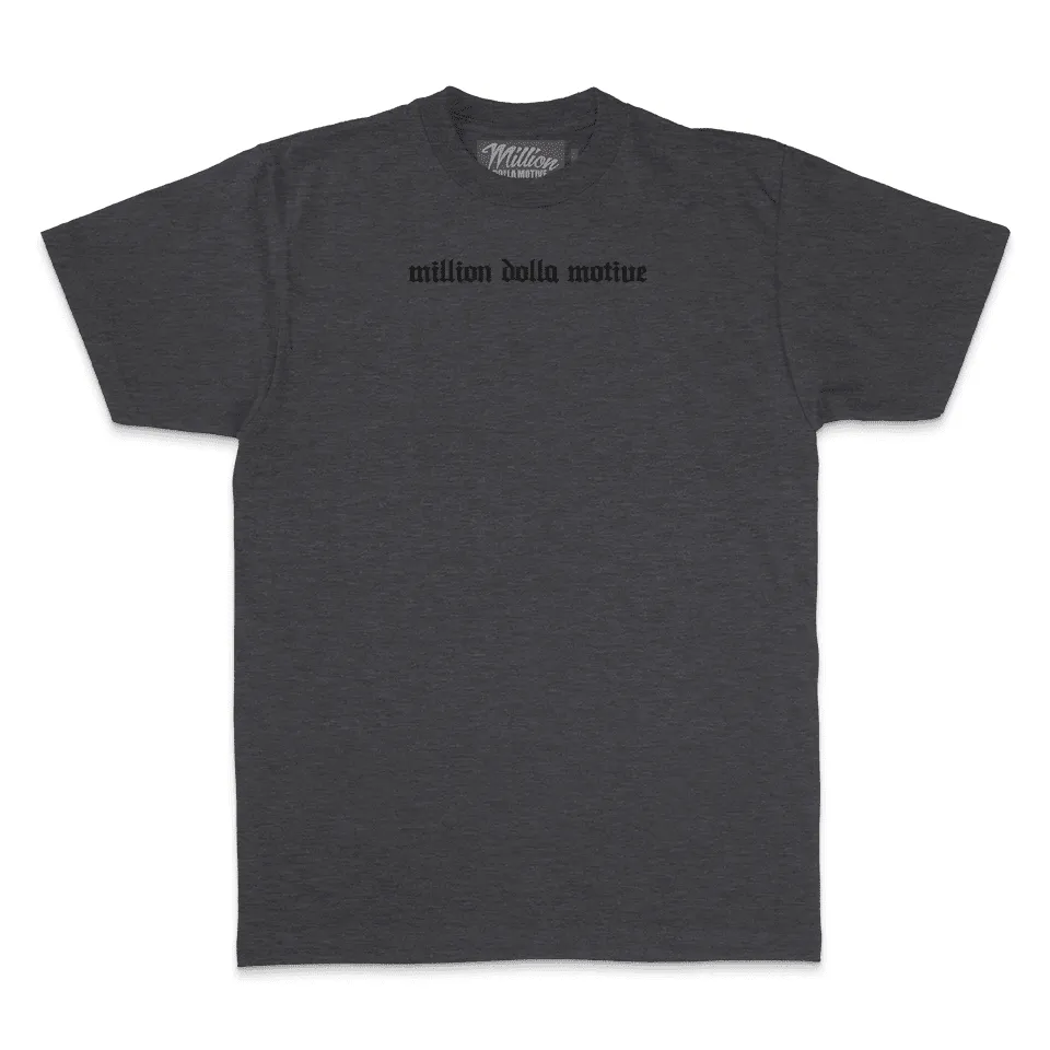 Hustle Builds Strong People - Heather Charcoal T-Shirt