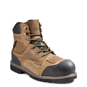 Kodiak Men's 6" Generations Safety Work Boots – Waterproof Leather, Widebody Composite Toe, Comfortzone Footbed, Slip-Resistant Outsole | Sizes 8-16