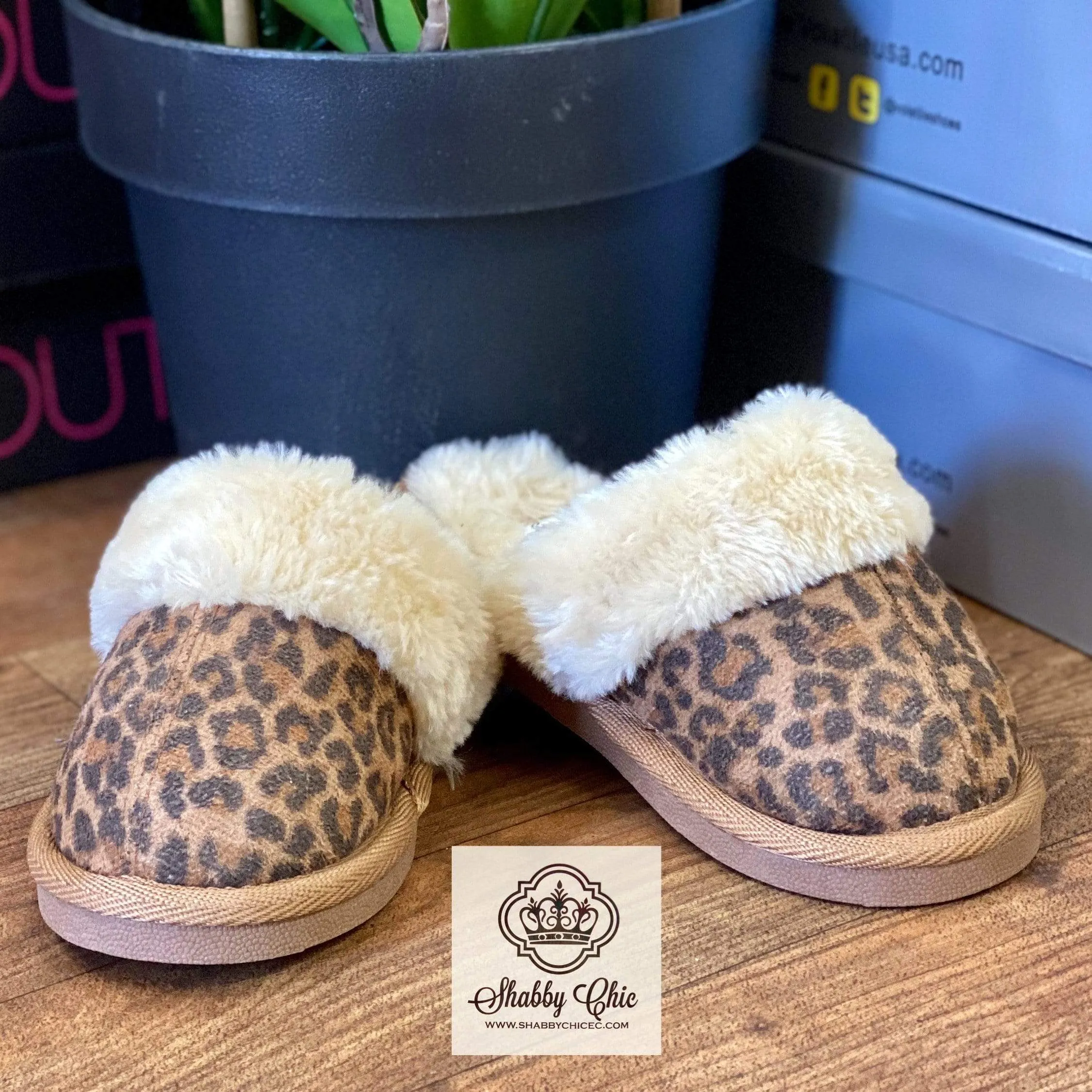 Leopard Snooze Slippers - Children's