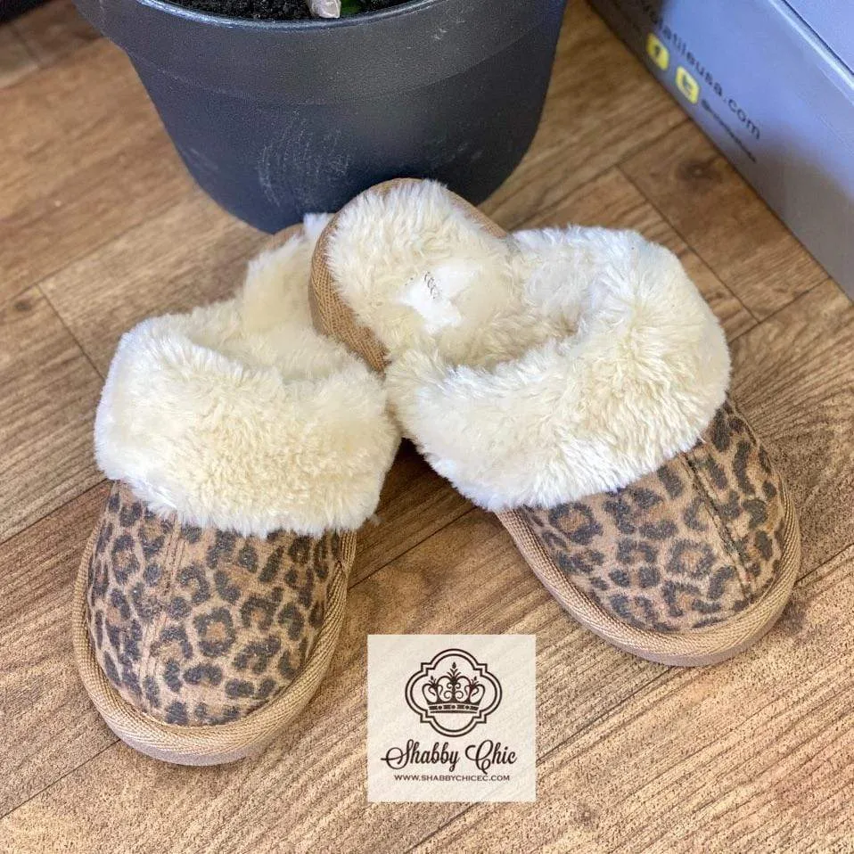 Leopard Snooze Slippers - Children's