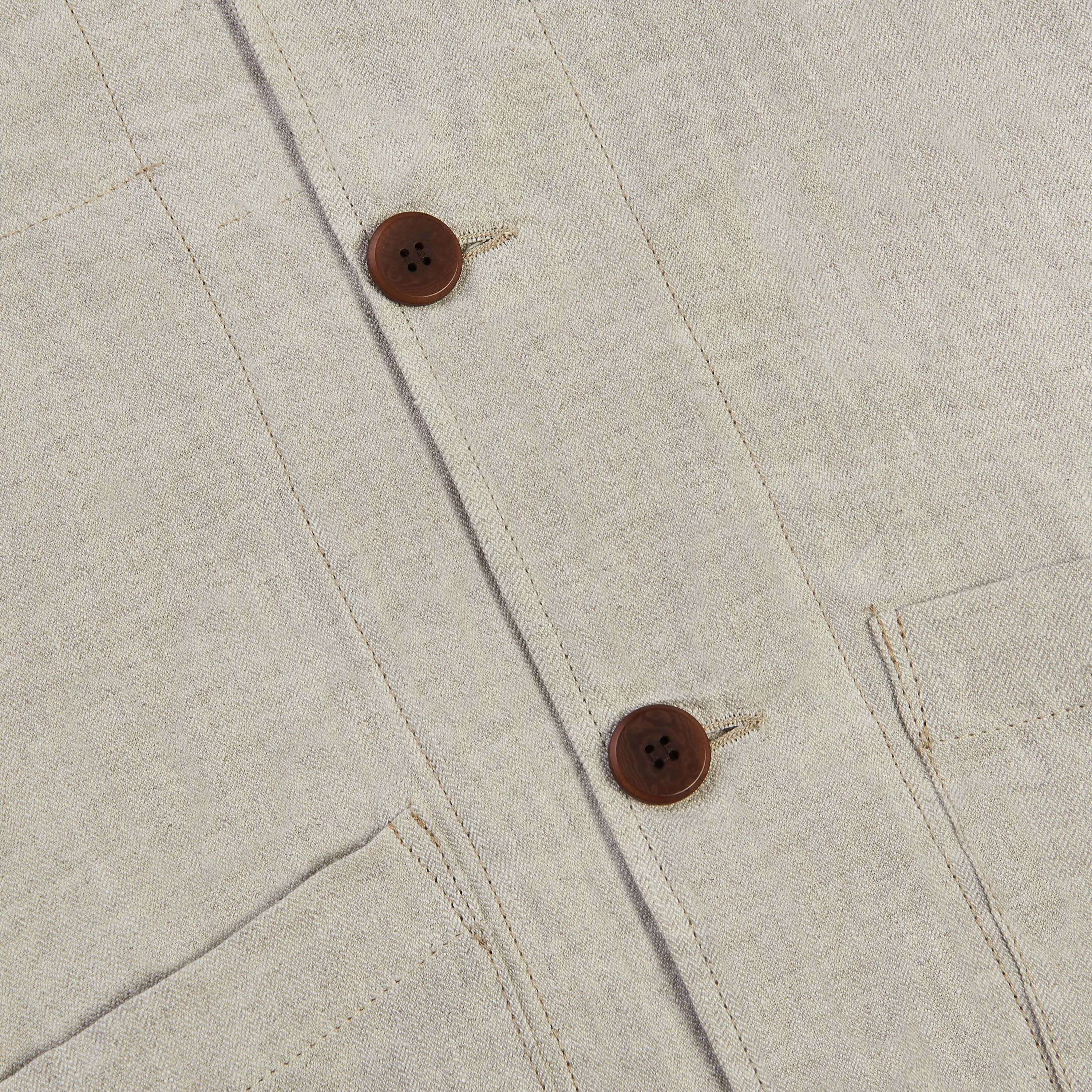 Linen Blazer - Ecru