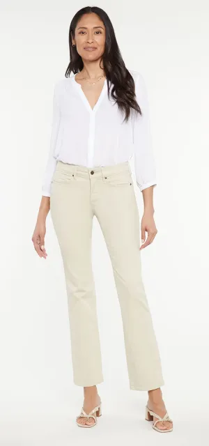 Marilyn Straight Beige Jeans Premium Denim | Feather
