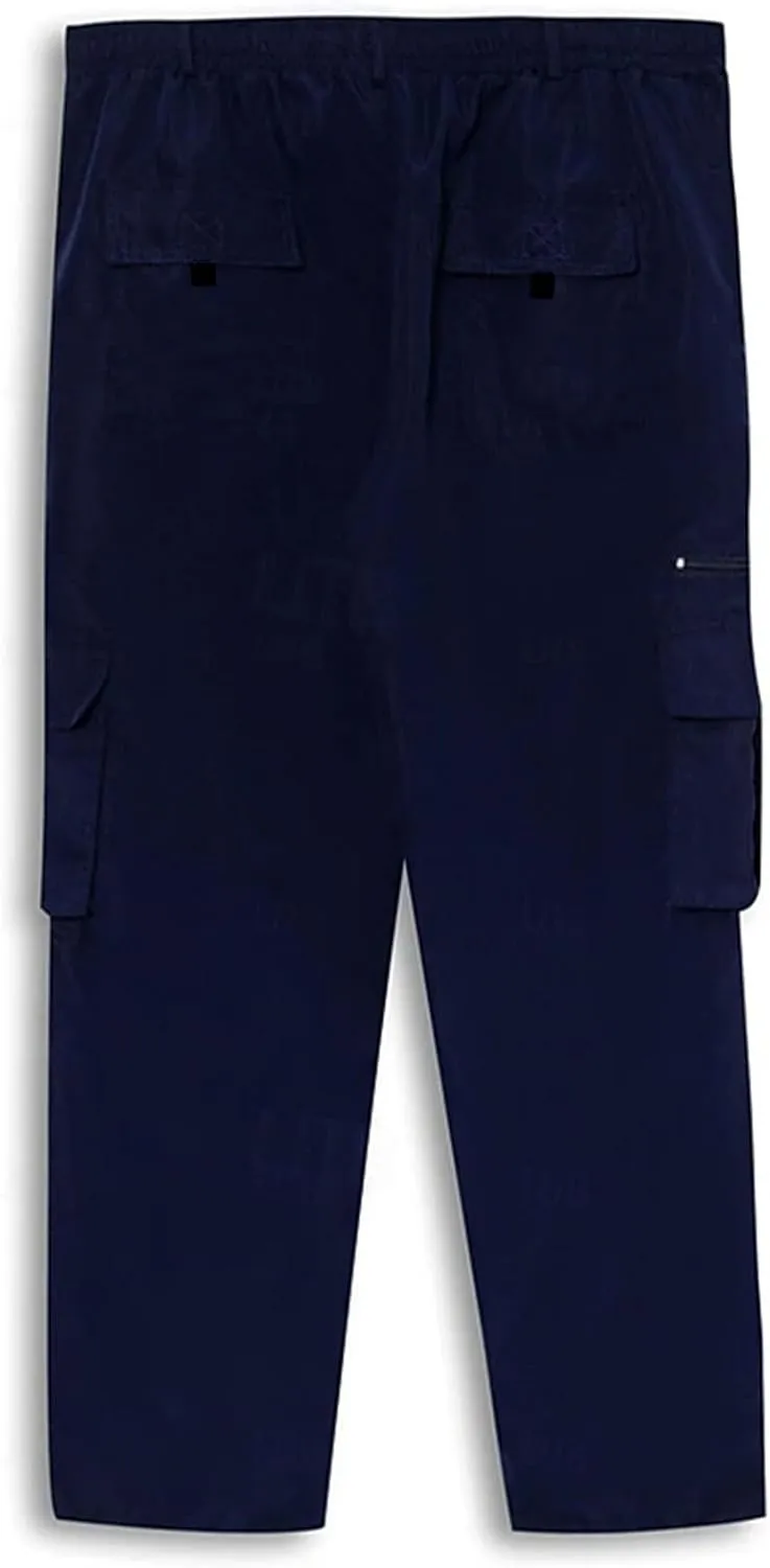 Mens Work Pants Cargo Men's Cargo Pants Trousers Elastic Waist Zipper Pocket Straight Leg Pantalones De Hombre Trabajo