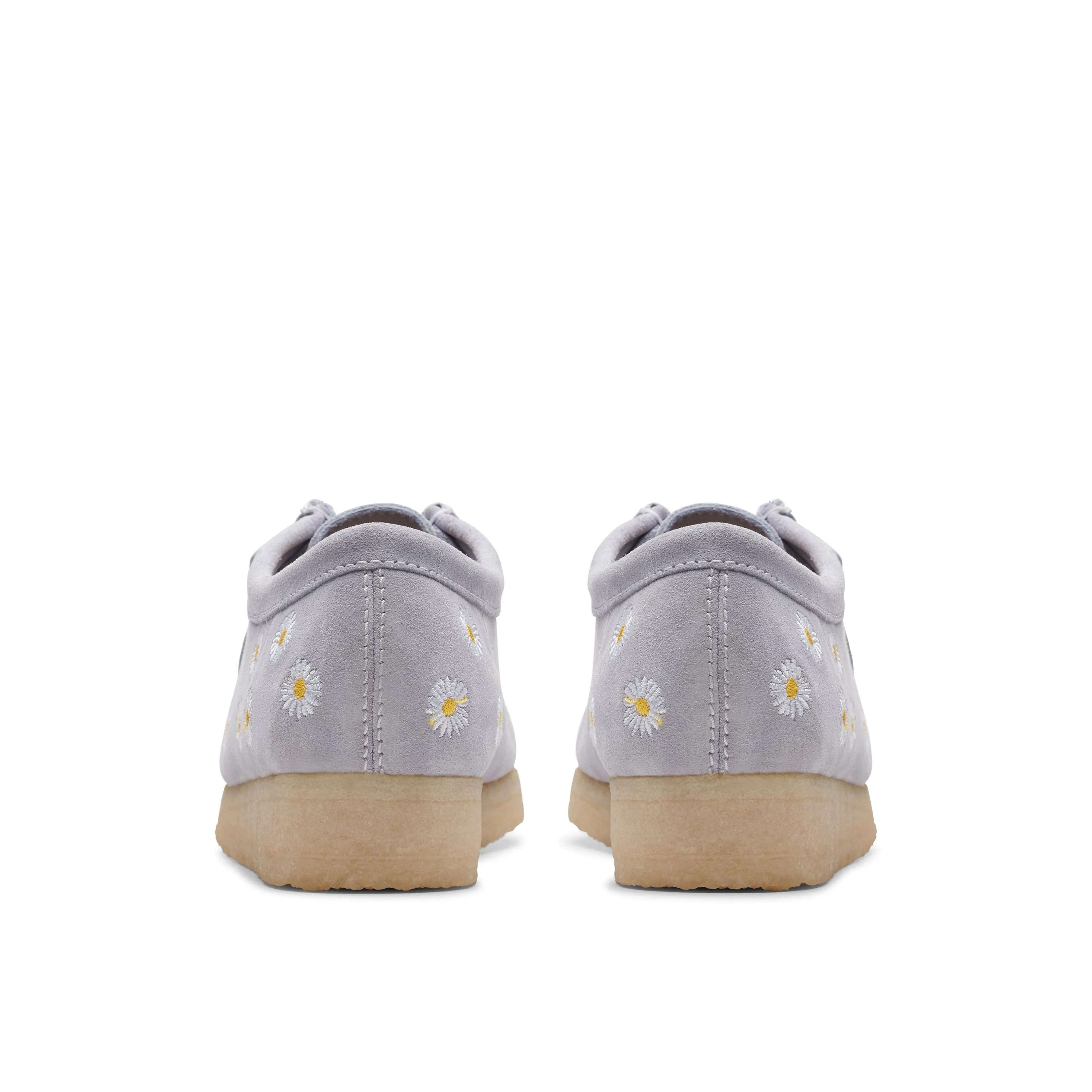 NEW WOMEN'S WALLABEE CLOUD GREY EMBROIDERY 2024