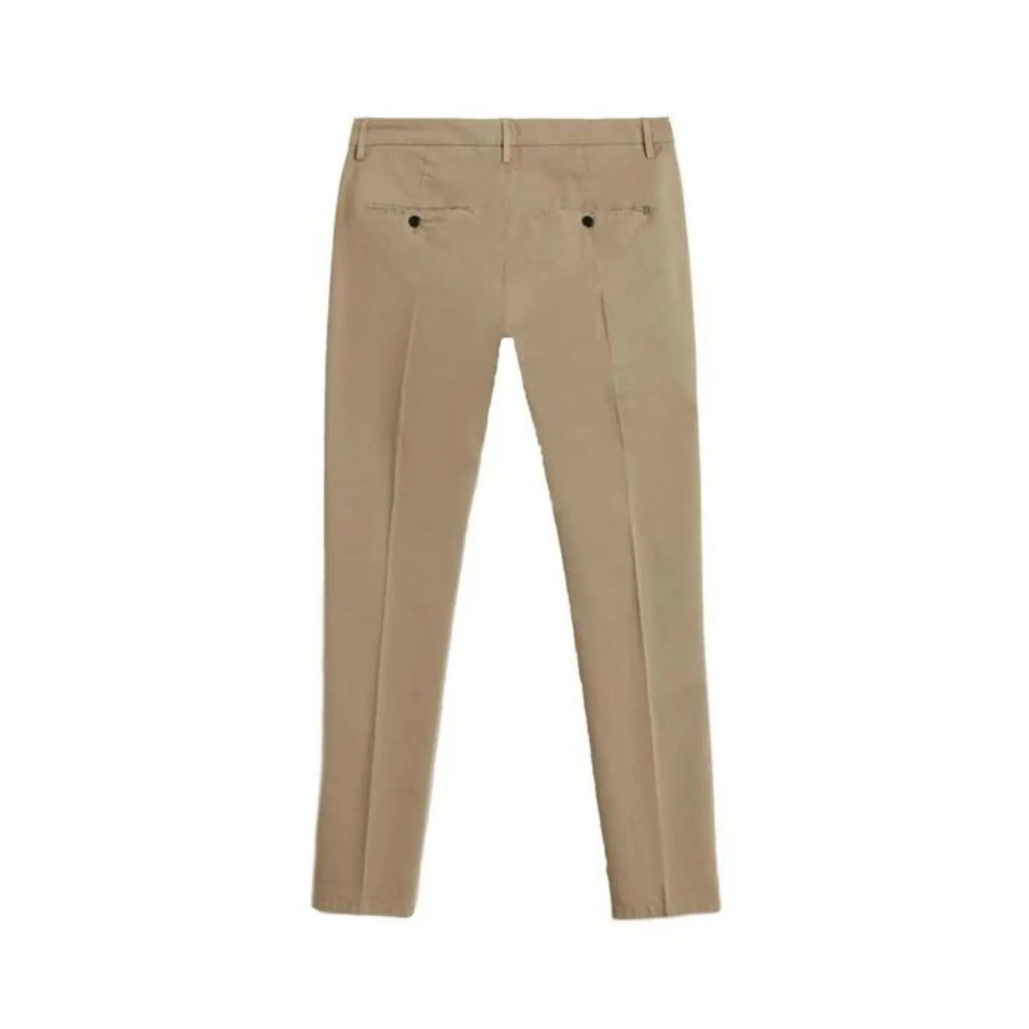 Pantalone Uomo Beige con risvolto