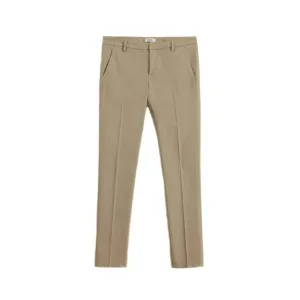Pantalone Uomo Beige con risvolto