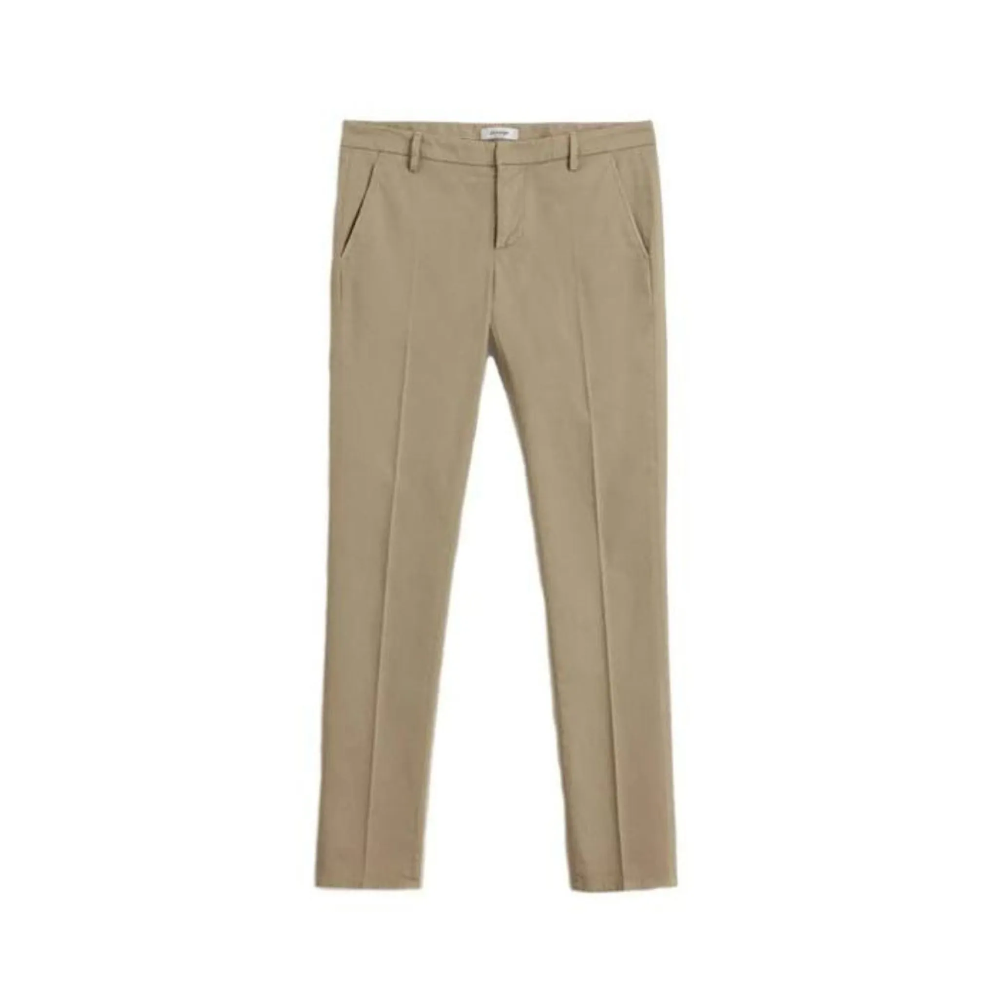 Pantalone Uomo Beige con risvolto