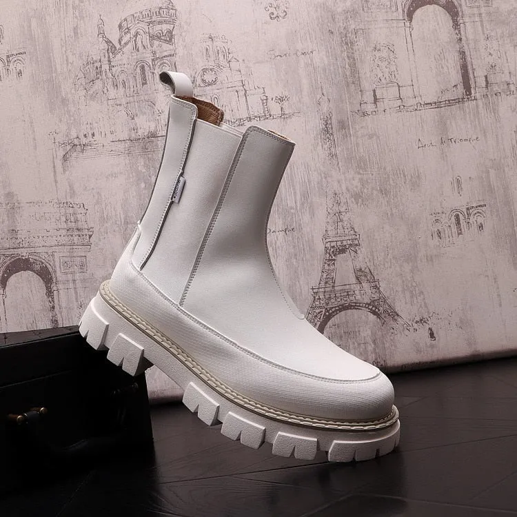 Premium Platform Chelsea Boots
