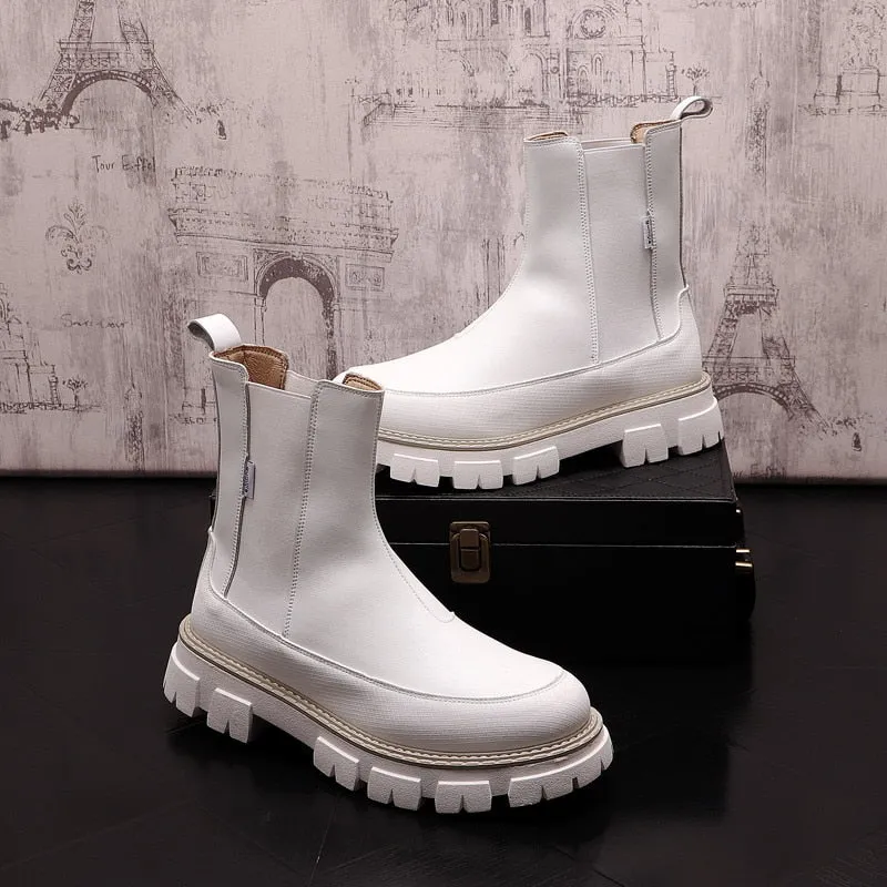Premium Platform Chelsea Boots