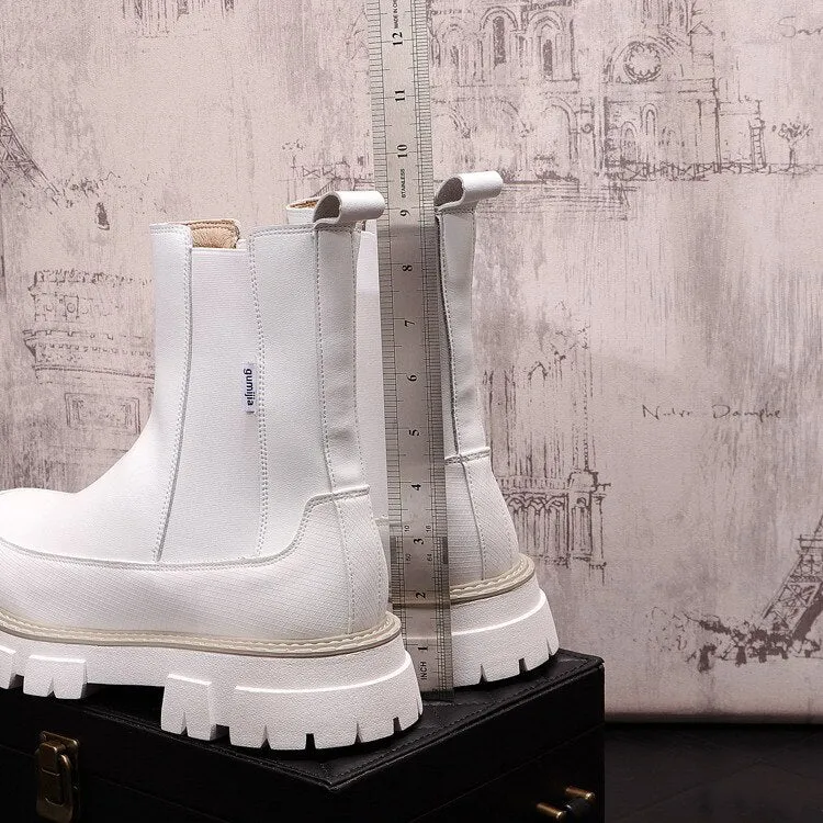 Premium Platform Chelsea Boots