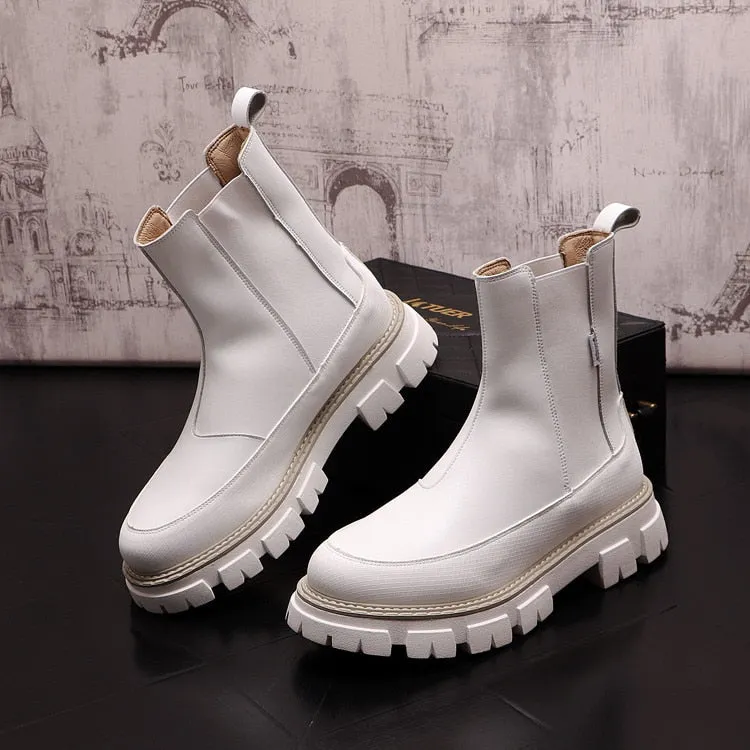 Premium Platform Chelsea Boots