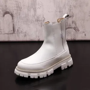 Premium Platform Chelsea Boots
