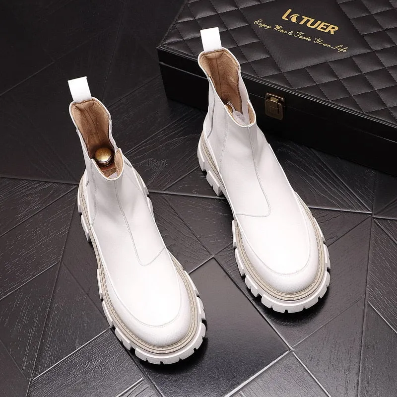 Premium Platform Chelsea Boots