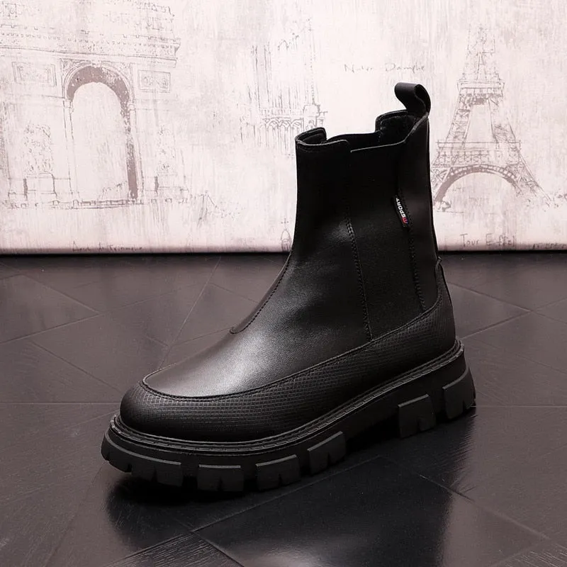 Premium Platform Chelsea Boots