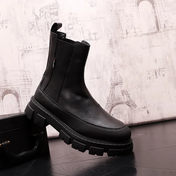 Premium Platform Chelsea Boots