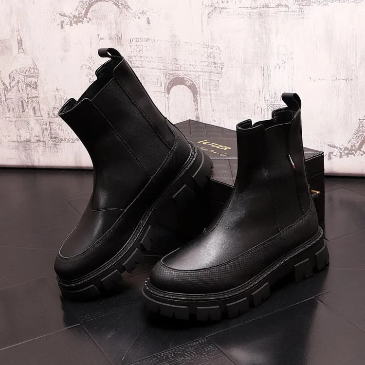 Premium Platform Chelsea Boots