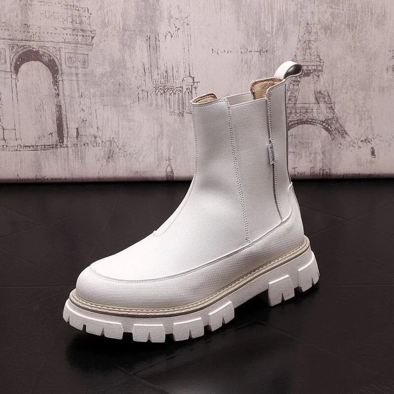 Premium Platform Chelsea Boots