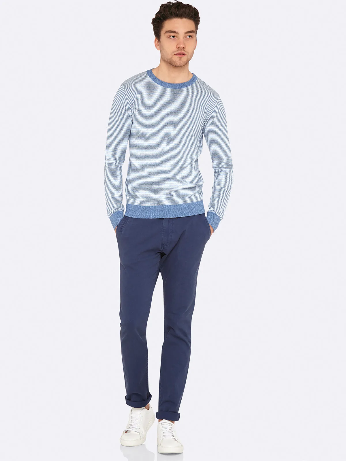 Robbie Striped Knit Pullover