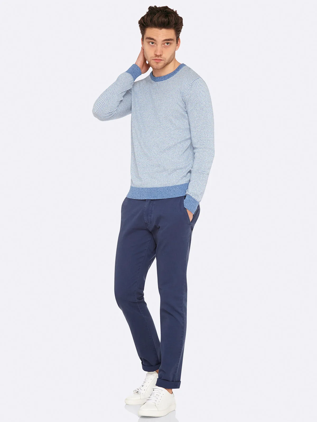 Robbie Striped Knit Pullover