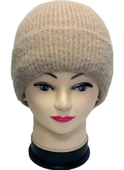 Sparkly Fleece-Lined Knit Beanie - HT2103